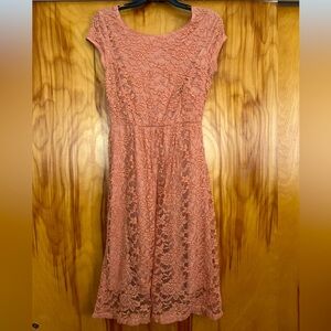 Peach Lace Jody Dress